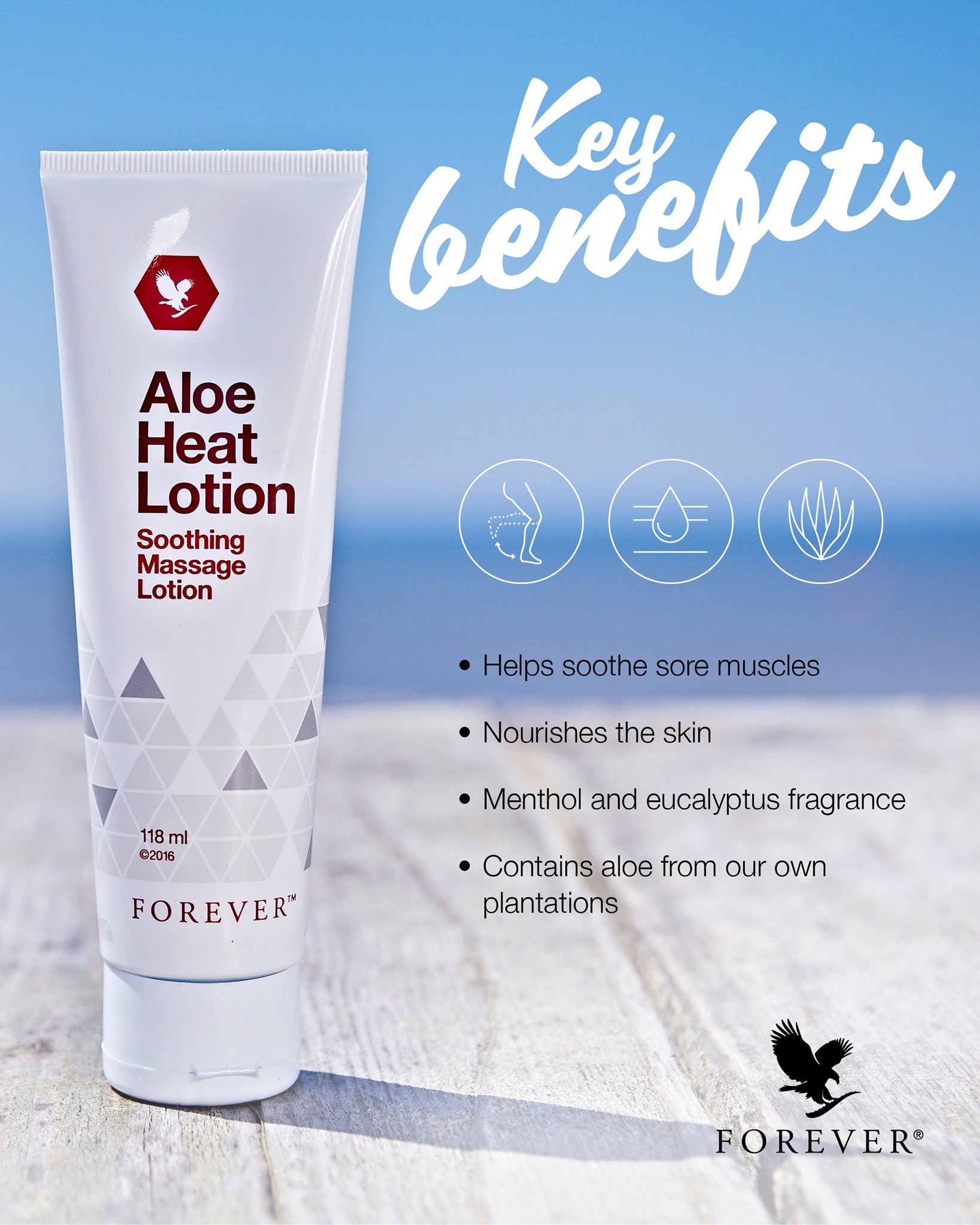 Forever Aloe Heat Lotion (181ml)